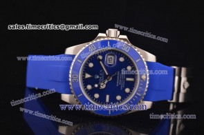 Rolex TriROL1155 Submariner Blue Dial Steel Watch