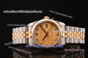 Rolex TriROL137 Datejust Rose Gold Dial Two Tone Watch