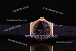 Omega TriOGA216 Constellation Ladies 35mm Rose Gold Diamond Watch