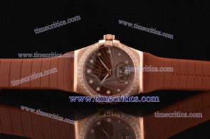 Omega TriOGA219 Constellation Ladies 35mm Rose Gold Diamond Watch