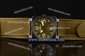 Bell&Ross TriBER235 BR 03-92 Military Type Green Nylon Strap PVD Watch