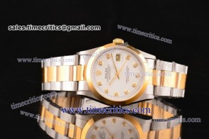 Rolex TriROL216 Datejust White Dial Two Tone Watch