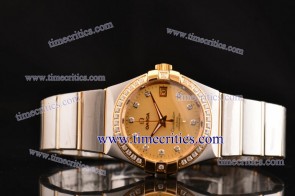 Omega TriOGA105 Constellation 35mm Two Tone Champagne Watch