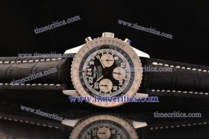 Breitling TriBrl219 Navitimer Cosmonaute Black Dial Steel Watch