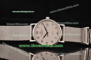 IWC TriIWCP2165 Portofino White Dial Numerals Markers Steel Watch