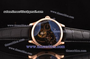Jaeger-LeCoultre TriJL081 Grande Complication Black Dial Rose Gold Watch