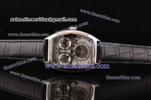 Franck Muller TriFRM110 Giga Silver Dial Steel Watch