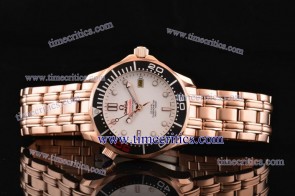 Omega TriOGA298 Seamaster Rose Gold White Watch