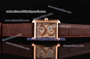 Piaget TriPIA095 Emperador Dragon White Dial Rose Gold Watch