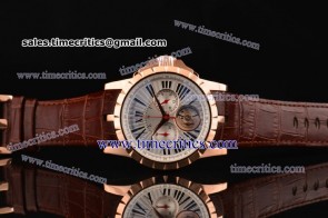 Roger Dubuis TriRD060 Excalibur Sliver Dial Rose Gold Watch