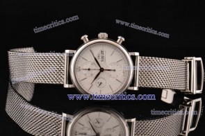 IWC TriIWCP2199 Portofino Chronograph White Dial Strap Steel Watch