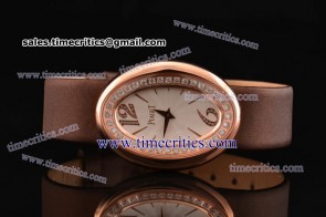 Piaget TriPIA097 Limelight White/Diamond Dial Rose Gold Watch