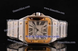 Cartier TriCAR384 Santos 100 Large Two Tone Watch