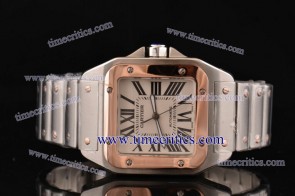 Cartier TriCAR385 Santos 100 Large Two Tone Watch