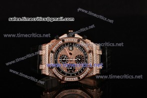 Audemars Piguet TriAP89135 Royal Oak Offshore Chrono Diamonds Dial Rose Gold/Diamonds Watch (N00B)