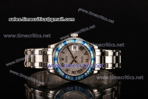 Rolex TriRO029 Datejust Pearlmaster 36mm Diamonds Dial Sapphire Bezel Full Steel Watch (BP)