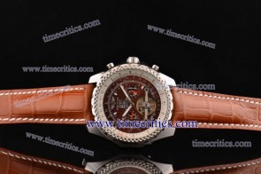 Breitling BRL336 Bentley Tourbillon Brown Dial Steel Watch 