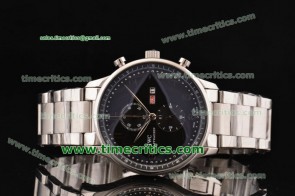 IWC TriIWCP2214 Portuguese Chrono Black Dial Steel Watch
