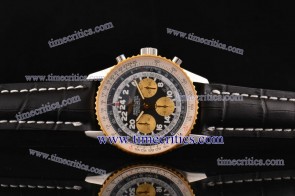 Breitling TriBrl218 Navitimer Cosmonaute Black Dial Steel Watch