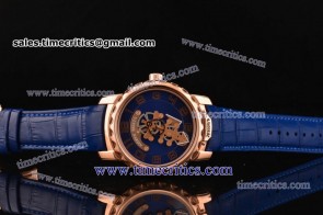 Ulysse Nardin TriUN136 Freak Blue Dial Rose Gold Watch