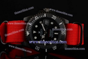 Rolex Pro-Hunter TriROL1443 Submariner Black Dial PVD Watch