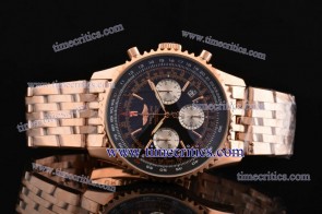 Breitling TriBrl215 Navitimer 01 Black Dial Rose Gold Watch