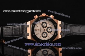 Audemars Piguet TriAP88026 Royal Oak Chrono White Dial Rose Gold Watch