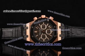 Audemars Piguet TriAP88029 Royal Oak Chrono Black Dial Rose Gold Watch