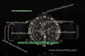 Rolex TriROL88052 Explorer II Bamfor Black Dial PVD Watch