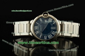 Cartier TriCAR384 Ballon Bleu De Large Blue Dial Steel Watch