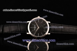Jaeger-LeCoultre TriJL112 Master Ultra Thin Jubilee Black Dial Steel Watch