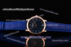 Jaeger-LeCoultre TriJL118 Master Ultra Thin Jubilee Blue Dial Rose Gold Watch