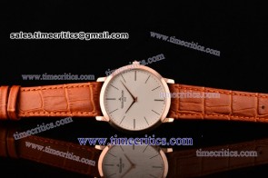 Jaeger-LeCoultre TriJL119 Master Ultra Thin Jubilee White Dial Rose Gold Watch