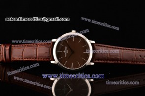 Jaeger-LeCoultre TriJL113 Master Ultra Thin Jubilee Brown Dial Steel Watch