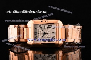 Cartier TriCAR362 Tank Anglaise White Dial Rose Gold Watch