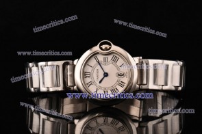 Cartier TriCBB128 Ballon Bleu Small Black Markers Steel Watch