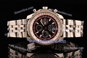 Breitling TriBRL573 Bentley GT II Brown/Black Dial Steel Watch