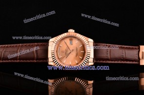 Rolex TriROL1482 Day-Date Pink Dial Rose Gold Watch