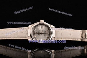 Rolex TriROL1485 Day-Date White Dial Steel Watch