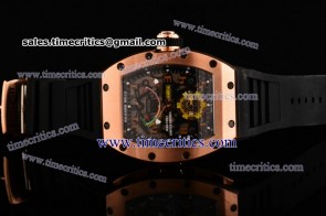 Richard Mille TriRM106 RM036 Skeleton Dial Rose Gold Watch