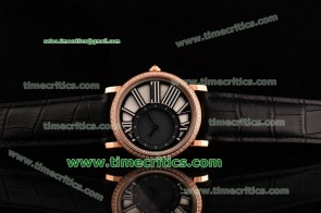 Cartier Tri0817032 Rotonde De White Dial Rose Gold Watch