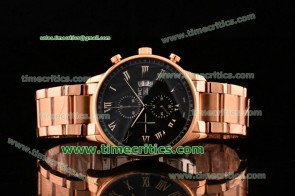 IWC Tri0817048 Portuguese Black Dial Rose Gold Watch