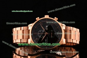 IWC Tri0817049 Portuguese Black Dial Rose Gold Watch