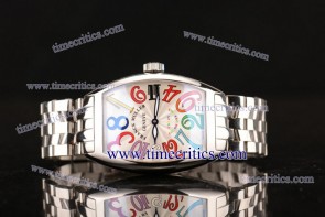 Franck Muller TriFRM286 Color Dreams Sliver Dial Steel Watch