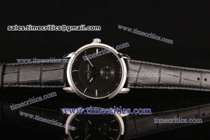 Ulysse Nardin TriUN195 Classico Black Dial Steel Watch