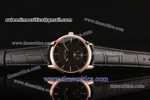 Ulysse Nardin TriUN201 Classico Black Dial Rose Gold Watch