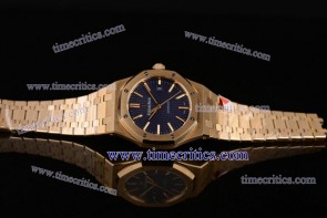 Audemars Piguet TriAP365 Royal Oak 41 1:1 Original Yellow Gold Blue Grid Watch