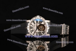 Roger Dubuis TriROD454 Excalibur Steel White Watch