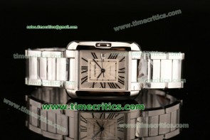 Cartier TriCAR008 Tank Anglaise Steel Silver Watch