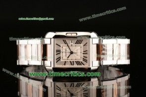 Cartier TriCAR009 Tank Anglaise Two Tone Two Tone Silver Watch